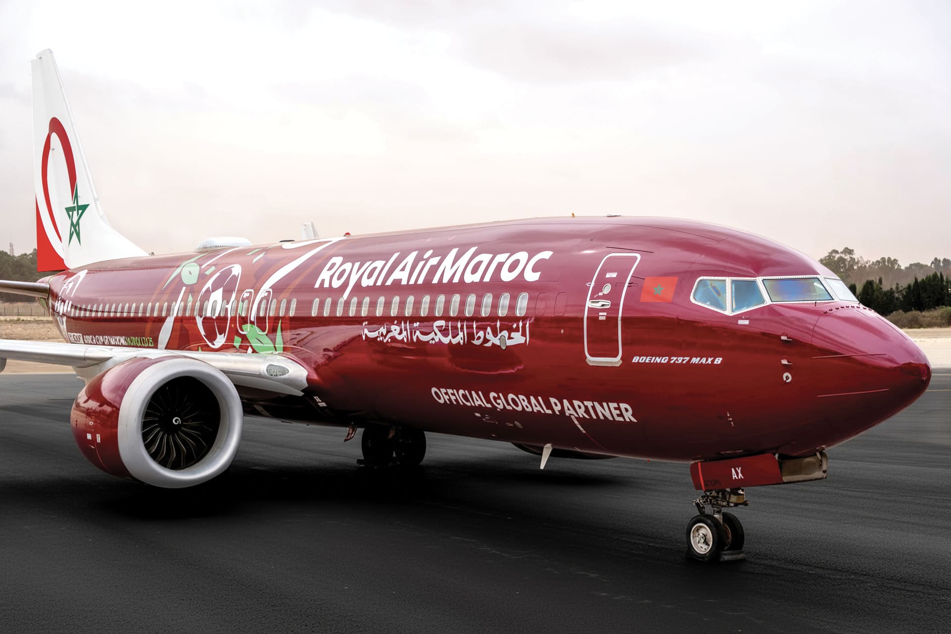 Royal Air Maroc Dresses in the Colors of the TotalEnergies CAF AFCON Morocco 2025